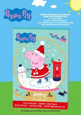 Zdjęcie produktu dla Wawi Hasbro Kalendarz adwentowy Świnka Peppa czekolada mleczna opakowanie 75g