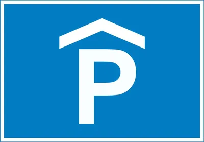 Produktbild von P Parkhaus Parkgarage Symbol Schild A3 (297x420mm)