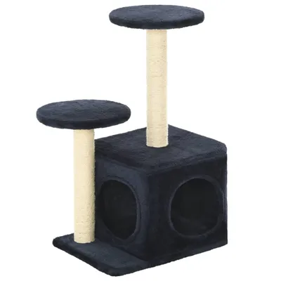 Produktbild von vidaXL Katzen-Kratzbaum Sisal 60 cm Dunkelblau