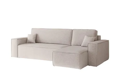 Produktbild von Kaiser Möbel Ecksofa mit schlaffunktion und bettkasten, Ecksofa L-Form, Eckcouch L-Form BEST stoff NEVE Rechts Beige