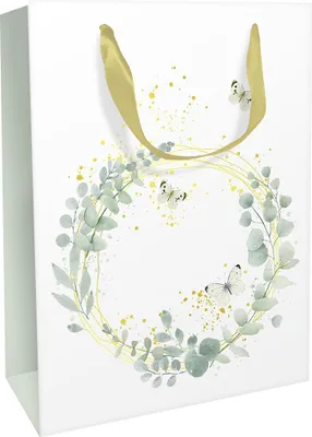 Produktbild von Geschenktasche Blumenkranz 26 x 36 cm