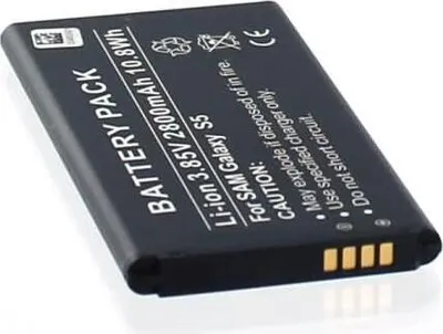 Produktbild von Akku für Samsung SM-G900 Li-Ion 3,85 Volt 2800 mAh schwarz.