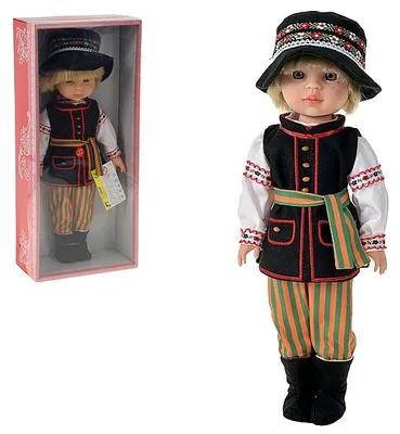 Obrázok produktu pre Bábika chlapec v ľudovom kroji 38 cm poľský zvuk