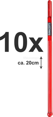 Produktbild von Ramazzotti Stirrer Rührstab in rot für Cocktails Bar - 10er Set