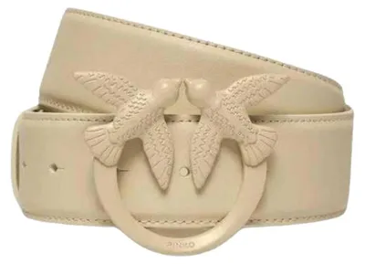 Produktbild von Pinko - Gürtel für Damen, Logo, Leder NA915 (S) (Beige)