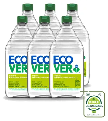 Produktbild von 6 x Ecover Spülmittel Zitrone & Aloe Vera - 950 ml - Großpackung - 6 Stücke