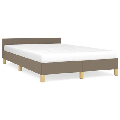 Produktbild von "WINTER SALE"Bettgestell - Doppelbett - ohne Matratze Taupe 120x200 cm Stoff - Polsterbett Klassische Betten NEU2424448