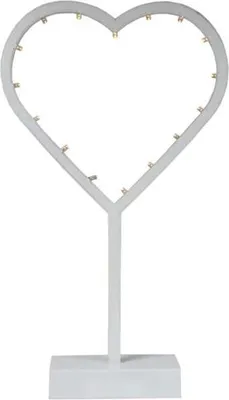 Zdjęcie produktu dla Dekoracja świetlna serce led 38 cm białe