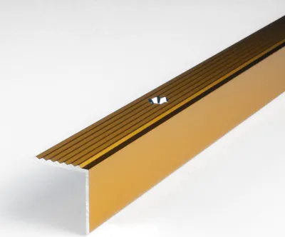 Produktbild von PROVISTON | Treppenkanten- & Winkelprofil | Aluminium | 20 x 20 x 2700 mm | Goldfarbig | Treppenkante