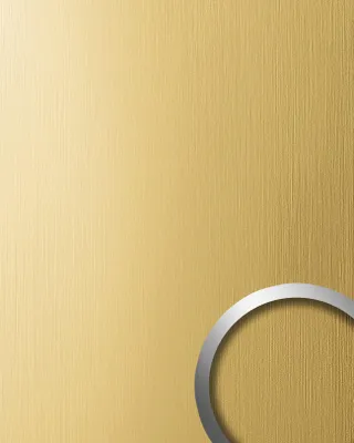 Produktbild von WallFace 15298 DECO Wand-Paneel Platte Metall Einrichtungs gelb-gold gebürstet | 2,6 qm
