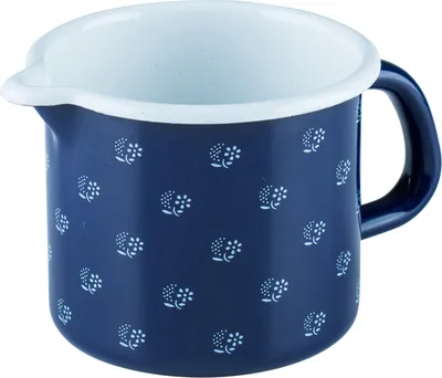 Produktbild von Riess Schnabeltopf 9 cm 0,5L Pünktchenblau