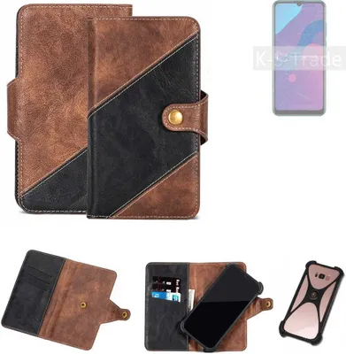 Produktbild von K-S-Trade Handyhülle Schutzhülle Bookstyle Case kompatibel mit Huawei Honor 9A Klapphülle Cover Hülle Schutztasche 1x