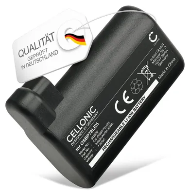 Produktbild von CELLONIC 1x Akku für Staubsauger Kompatibel mit Electrolux ERV5100IW, ERV5210IW, ERV5210TG, OSBP72LI25 - (3400mAh, 7.2V)