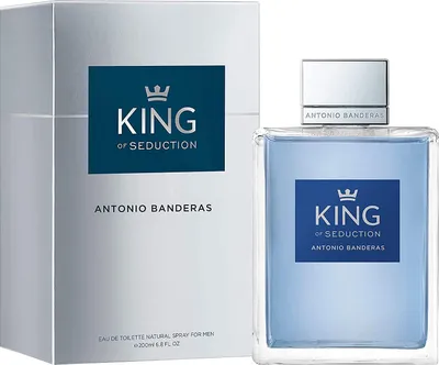 Obrázek produktu pro Antonio Banderas King Of Seduction, Pánské, 200 ml, Jasmín, Mořský, Cedr, Vetiver, Jablko, Bergamot, Pižmo, Sprej