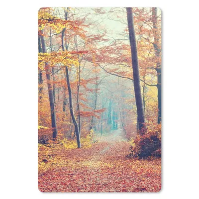 Produktbild von MuchoWow® Mauspad Mousepad Wald - Herbst - Laub 18x27 cm - Mousepads - Maus Mat - Pad - Mausunterlage