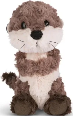 Image de NICI peluche Loutre en cuir 20cm, VERT