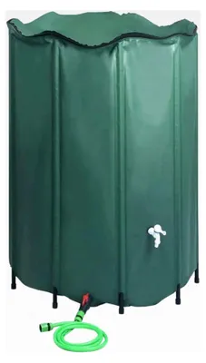 Produktbild von Faltbarer Regenwassertank mit Hahn 1350L