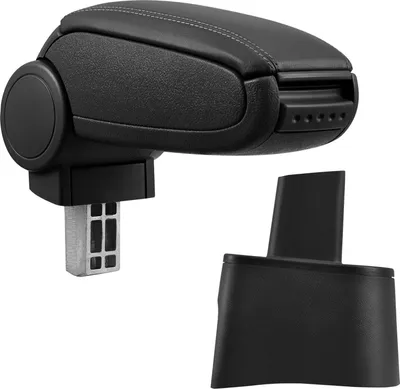 Produktbild von Armlehne Mittelarmlehne MAL Leder Bezug Schwarz für Seat Ibiza III 6L 2002-08