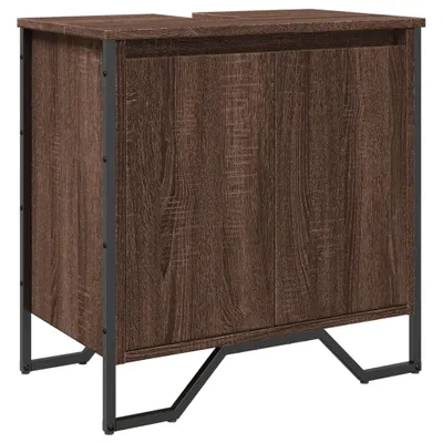 Obrázok produktu pre vidaXL Vanity unit brown oak-look 60x35x60 cm