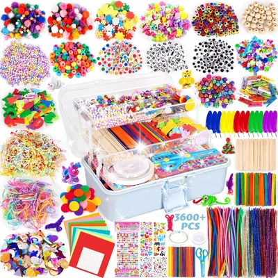Immagine prodotto di Omgoods - Kit creativi per bambini - Oltre 3600 pezzi di materiali per il fai-da-te