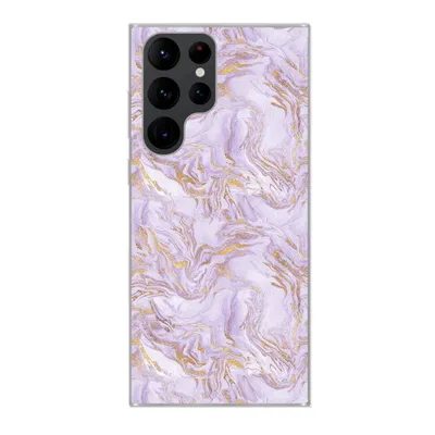 Produktbild von MuchoWow® Handyhülle Schutzhülle Hülle für Samsung Galaxy S22 Ultra Abstrakt - Marmor - Gold - Muster Silikon Softcase Handy Hülle - Abbildung