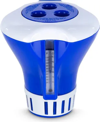 Produktbild von Dosierschwimmer mit Thermometer Chlor Dosierer Tabletten 200g Pool Schwimmbad