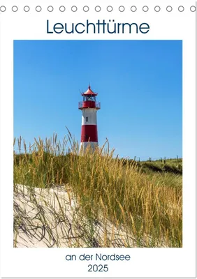 Produktbild von Leuchttürme an der Nordsee (Tischkalender 2025 DIN A5 hoch), CALVENDO Monatskalender