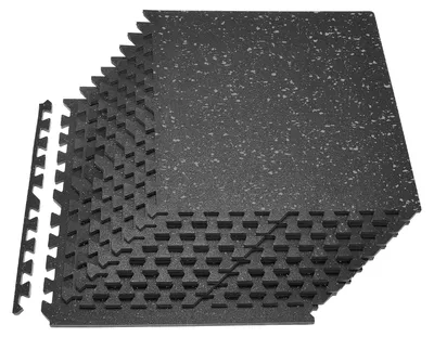Zdjęcie produktu dla Vevor Mata Puzzle 12 Sztuk 610X610X14Mm Pianka Eva Czarna Fitness