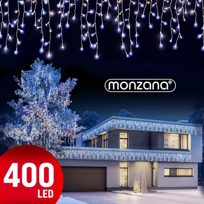 Image de MONZANA Guirlande lumineuse 10m - 400 LED - Blanc Froid