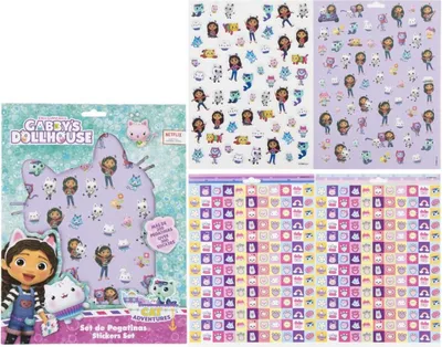 Produktbild von Gabby’s Dollhouse Sticker-Set für Kinder 300+ Aufkleber zum Basteln & Spielen
