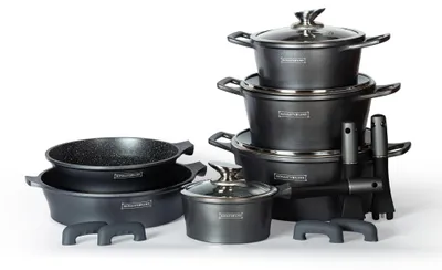 Produktbild von ROYALTY LINE, Komplettes Werkzeugsatz 409 Teile mit Aluminiumwagen, 4 modulare E