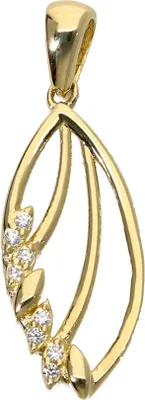 Produktbild von Ketten Anhänger echt Gold 333  (8 kt) mit Zirkonia