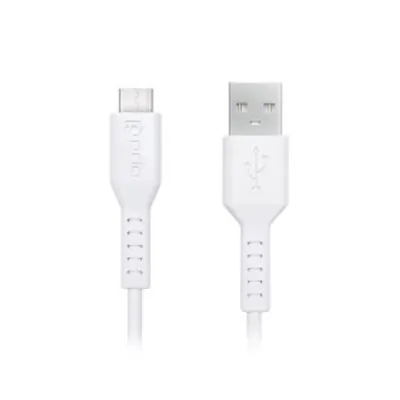 Produktbild von prio Lade & Sync Micro USB zu USB A Kabel 1.2m weiß
