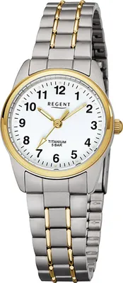 Regent F-428 Damenuhr Titan Bicolor Ø 26 mm 1