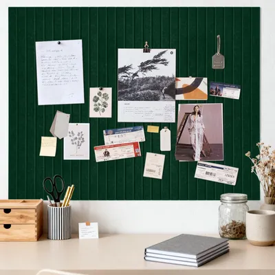 Image de Omgoods - Grand tableau d'affichage adhésif 40x60 cm - Table décorative en feutre pour la maison et le bureau