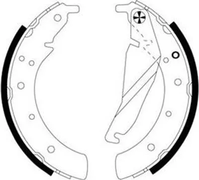 Produktbild von TEXTAR Bremsbackensatz Trommelbremse Hinten für BMW 5 Limousine (E34) 250mm 91033500