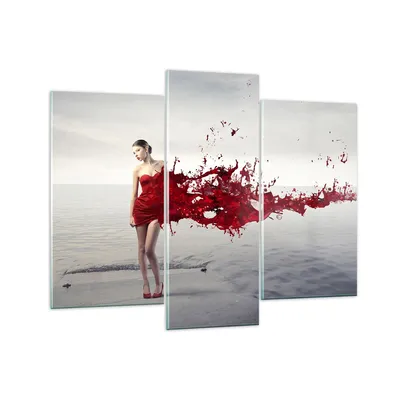 Produktbild von Bilder auf glas - Weiblich modell posieren nackt - 130x100cm - Glasbilder - Wandbilder - Kunstdruck - zum Aufhängen bereit - Wanddekoration aus Glas - Glas Bilder - Wandbild auf Glas - GCB130x100-2633