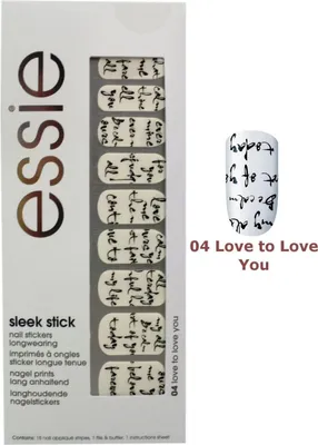 Zdjęcie produktu dla Essie, Sleek Stick, Nail Stickers, 04, Love To Love You