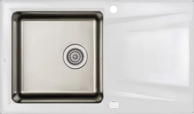 Immagine prodotto di 1-bowl granite-steel sink with drainer
