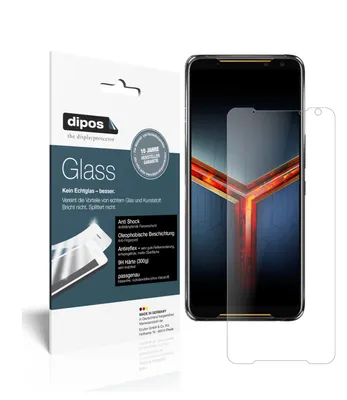 Produktbild von 2x Schutzfolie für Asus ROG Phone 2 matt - Anti-Shock 9H Folie dipos Glass Kunststoffglas