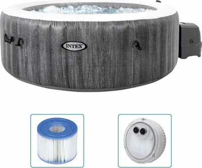Imagen del producto de Pure SPA Bubble Massage Greywood Deluxe, piscina, diámetro 196 cm, altura 71 cm