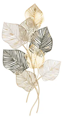 Zdjęcie produktu dla Metalowa dekoracja ścienna NADIA, 100 x 53 cm
