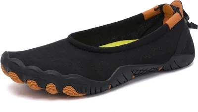 Produktbild von Badeschihe Schwimmschuhe Wasserschuhe Strandschuhe für Herren Damen, Farbe: Schwarz, Größe: 45