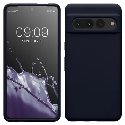 Produktbild von kwmobile Handyhülle für Google Pixel 7 Pro Hülle, für Pixel 7 Pro Case - Hülle Silikon - kabelloses Laden - Deep Ocean