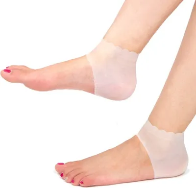 Produktbild von Cool-i ® 2 x Silikon Fersenbandage Gel Fersenschutz Fersensporn Gelsocken Hacke Silikon