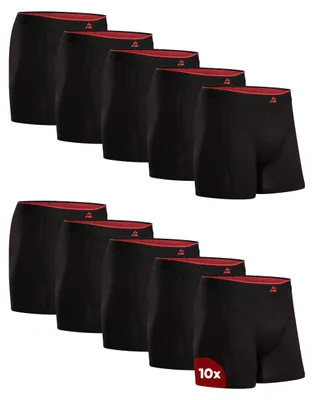 Produktbild von DANISH ENDURANCE Bambus Boxershorts Herren (6er/10er Pack), Superweich & Atmungsaktiv, Unterhosen Herren mit oder ohne Eingriff Schwarz L