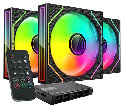 Produktbild von Mars Gaming MF3DPROKIT, Ventilator, 12 cm, Schwarz