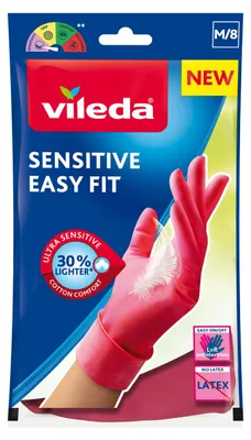 Immagine prodotto di Guanti Vileda Sensitive Easy Fit taglia media