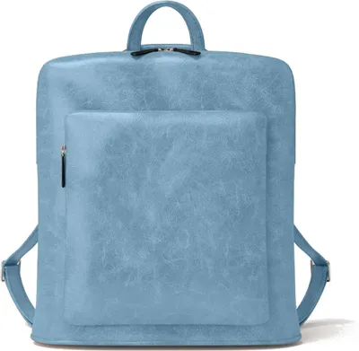 Produktbild von Eleganter Damen Veganer Kunstleder Rucksack 30605 Blue J