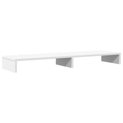 Immagine prodotto di vidaXL Supporto per monitor Bianco 100x27x10 cm Materiale a base di legno